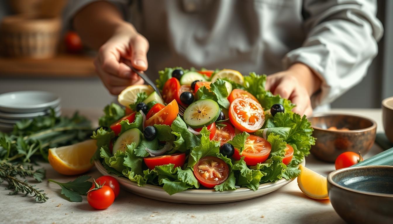 Fresh ingredients for healthy home cooking